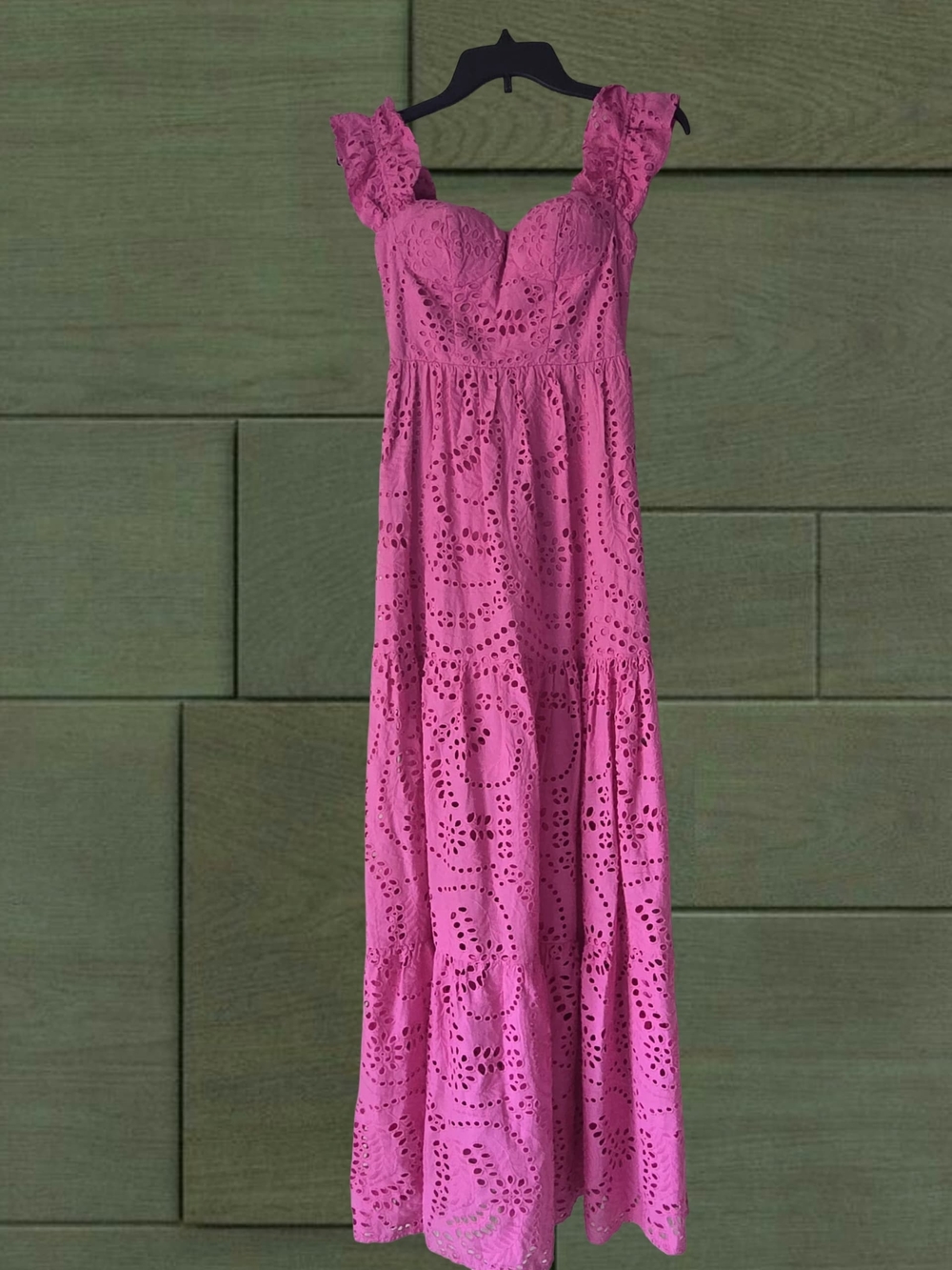 SENI & CADE Juniors' Off-The-Shoulder Eyelet Maxi Dress - XS